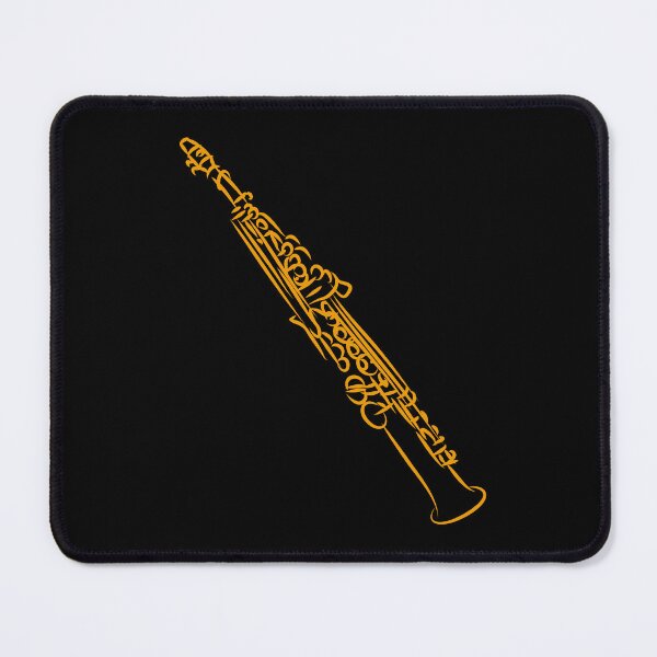 Item preview, Soprano Saxophone, Line Art Drawing designed and sold by CJansuebsri.