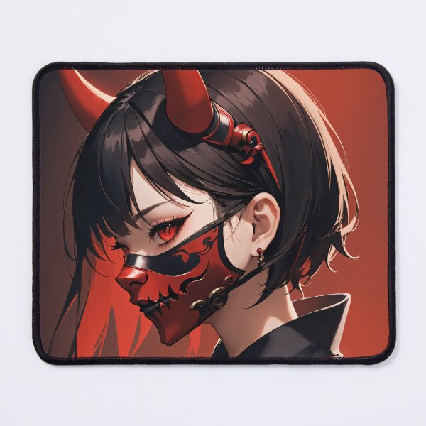 Item preview, Red Demon Mask Samurai #1 designed and sold by PaperAI.