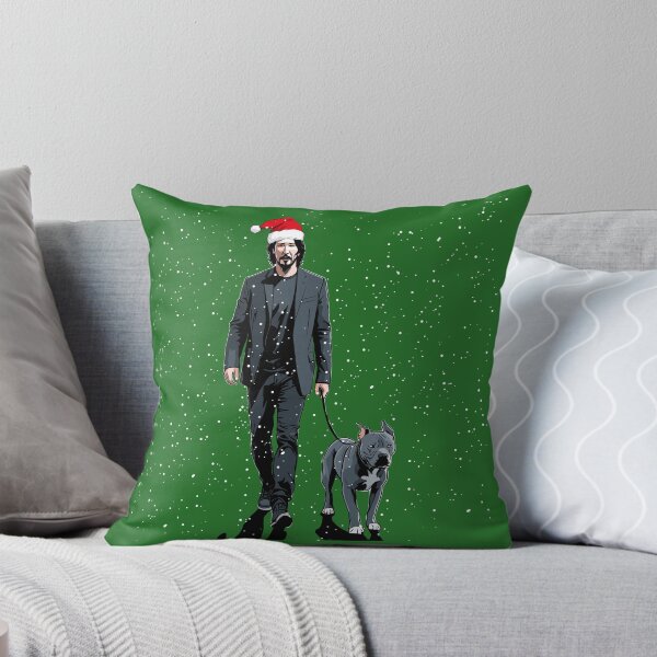 Artikel-Vorschau von John Wick mit Weihnachtsmütze, designt und verkauft von ArteDelCine.