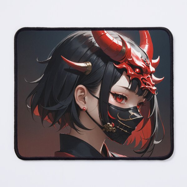 Item preview, Red Demon Mask Samurai #2 designed and sold by PaperAI.