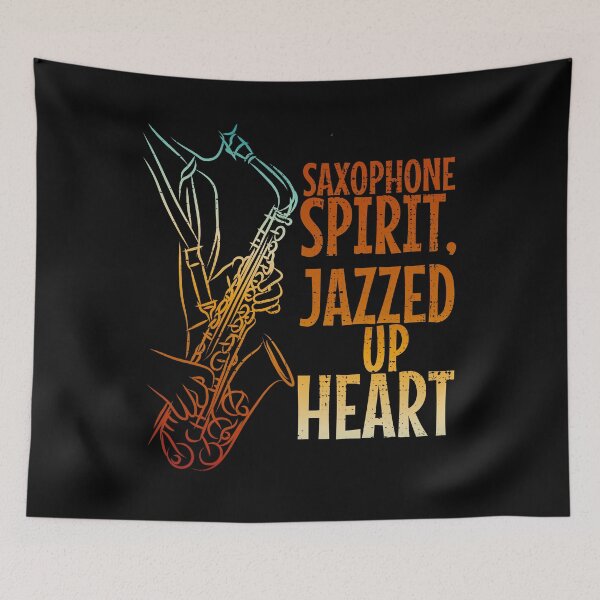 Item preview, Saxophone Spirit, Jazzed Up Heart designed and sold by CJansuebsri.