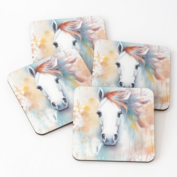 Item preview, Horse Portrait on Splash Paint Background designed and sold by Wolfheartart.