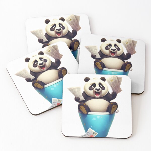 Item preview, Panda's Playful Morning Routine designed and sold by vk09.