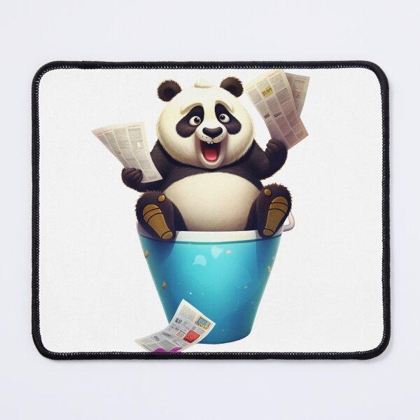 Item preview, Panda's Playful Morning Routine designed and sold by vk09.
