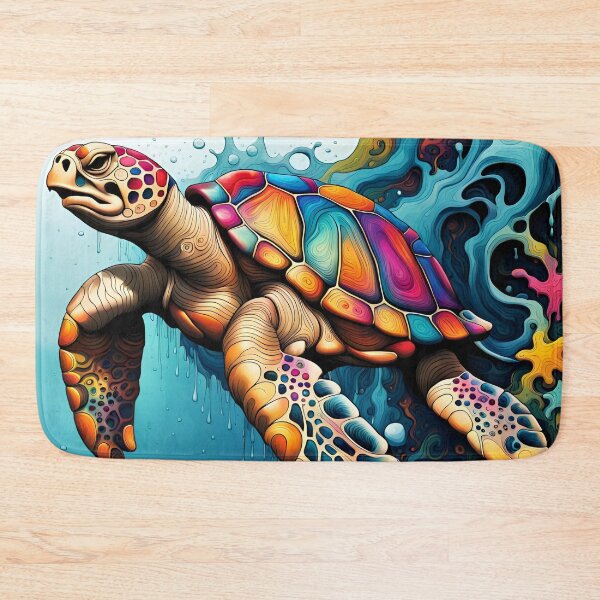 Item preview, Colourful Turtle - Drip Paint Art designed and sold by Bright-Moonrise.