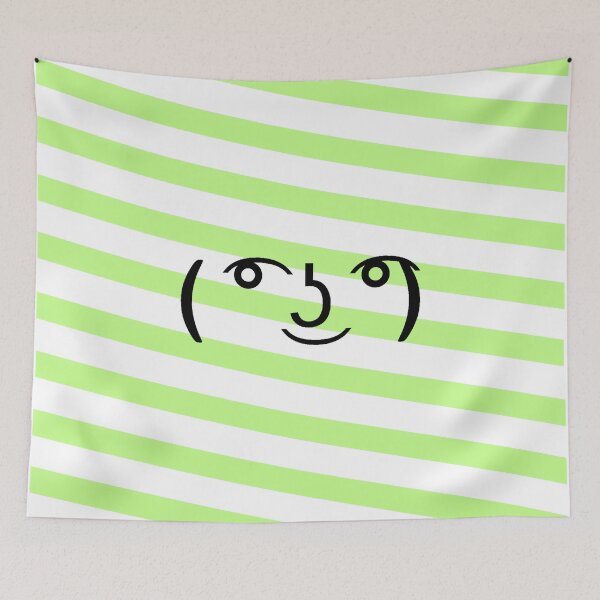 Item preview, Cute Candy Cane – Yellowgreen and White with ( ͡° ͜ʖ ͡°) designed and sold by pardock.