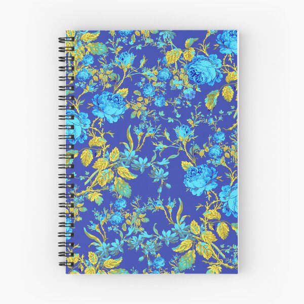Item preview, CELESTIAL ELEGANCE: BLUE ROSES AND GILDED LEAVES DANCE IN THE SKY designed and sold by BorczVisuals.
