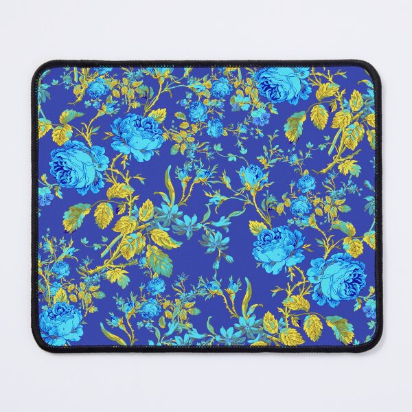 Item preview, CELESTIAL ELEGANCE: BLUE ROSES AND GILDED LEAVES DANCE IN THE SKY designed and sold by BorczVisuals.