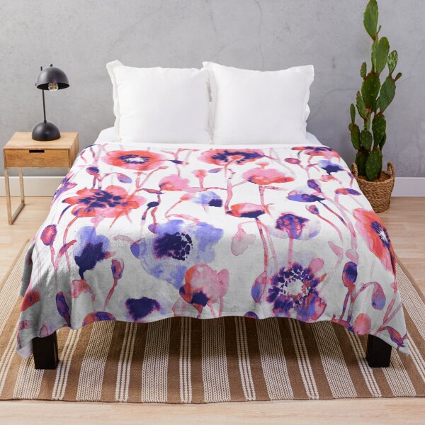 Item preview, Floral watercolor ink designed and sold by Alessandro Remo Mazzoni Remotextiles.