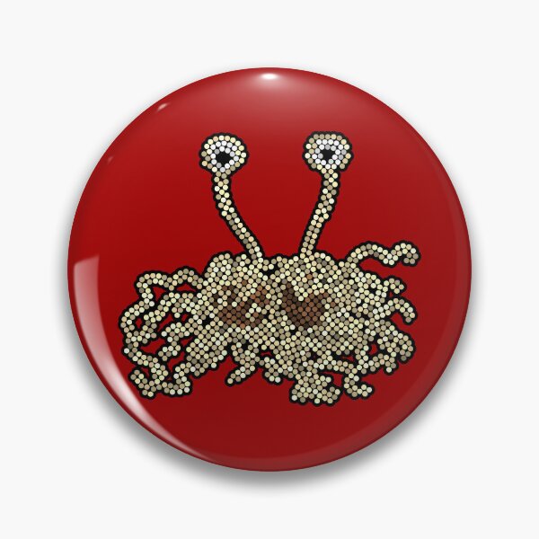 Item preview, Flying Spaghetti Monster Dot Art Mosaic designed and sold by MSBM Designs.