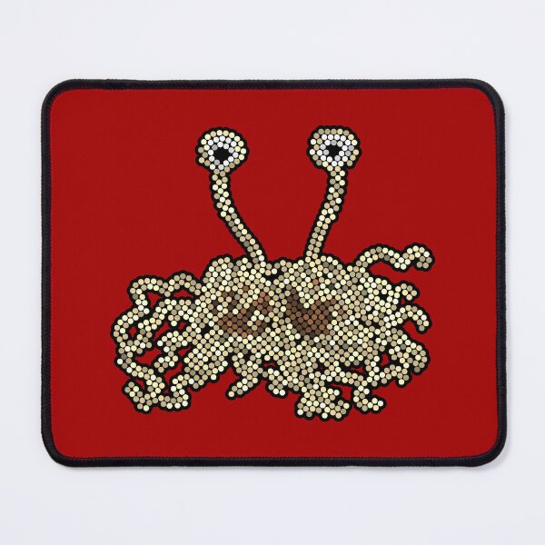 Item preview, Flying Spaghetti Monster Dot Art Mosaic designed and sold by MSBM Designs.