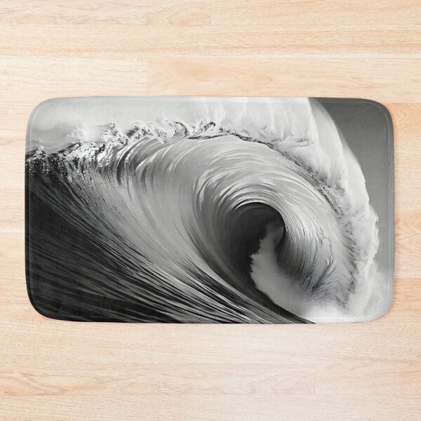 Item preview, Black and white ocean wave breaking designed and sold by dcrc.