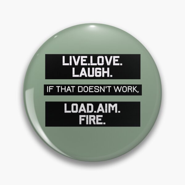 Item preview, 2nd Amendment Live Love Laugh  Load Aim Fire Funny Logo Graphic design designed and sold by adriana-holmes.