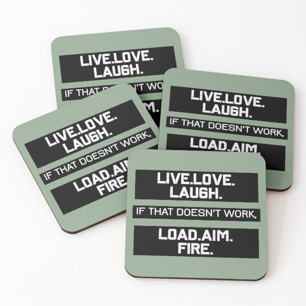 Item preview, 2nd Amendment Live Love Laugh  Load Aim Fire Funny Logo Graphic design designed and sold by adriana-holmes.