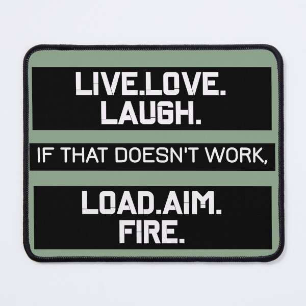 Item preview, 2nd Amendment Live Love Laugh  Load Aim Fire Funny Logo Graphic design designed and sold by adriana-holmes.