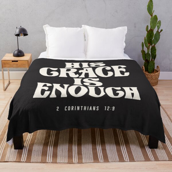 Item preview, 2 Corinthians 12:9 His Grace is Enough - Christian Quote designed and sold by cidolopez.