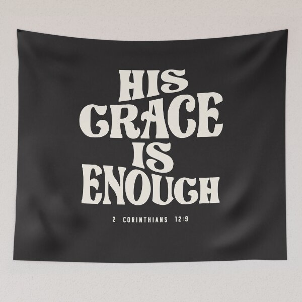 Item preview, 2 Corinthians 12:9 His Grace is Enough - Christian Quote designed and sold by cidolopez.