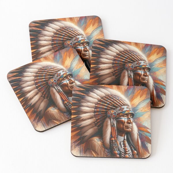 Item preview, Colorful Native American Chief designed and sold by EasyPrints337.