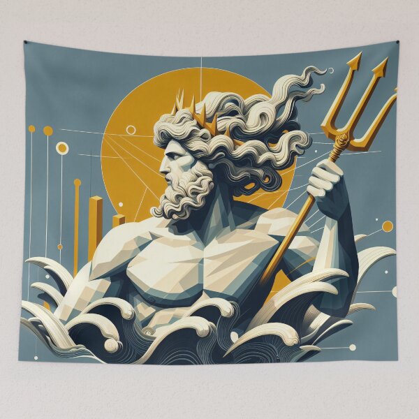Item preview, The Gods of the Sea - Poseidon & Pontus designed and sold by ClassicRetroism.