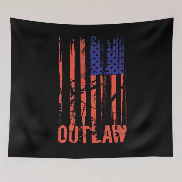 Item preview, Western Outlaw American Flag designed and sold by DOODL.