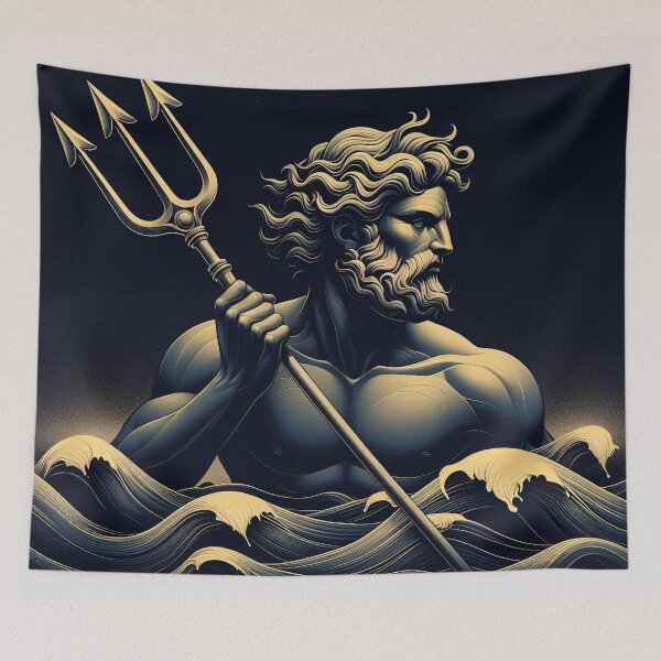 Item preview, The Gods of the Sea - Poseidon & Pontus designed and sold by ClassicRetroism.