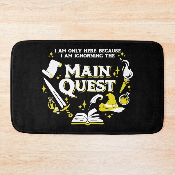 Item preview, I Am Only Here Because I Am Ignorning the Main Quest Light Yellow designed and sold by wolfkin-design.