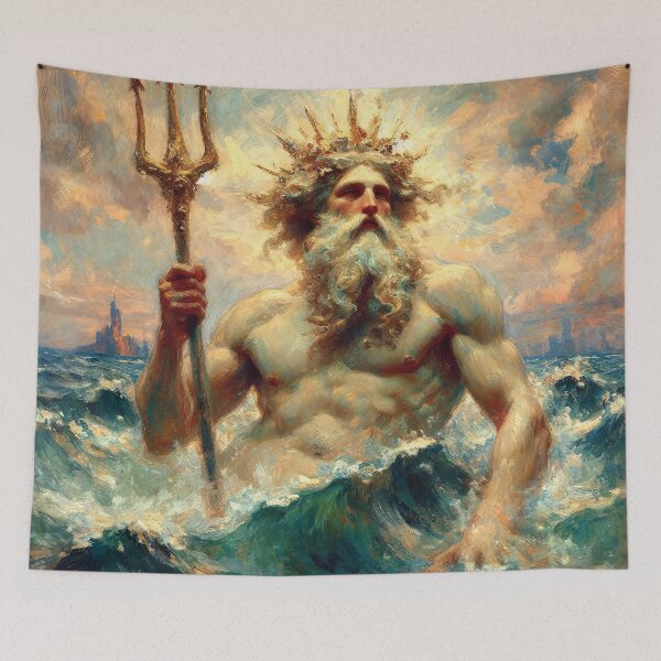 Item preview, The Gods of the Sea - Poseidon & Pontus designed and sold by ClassicRetroism.