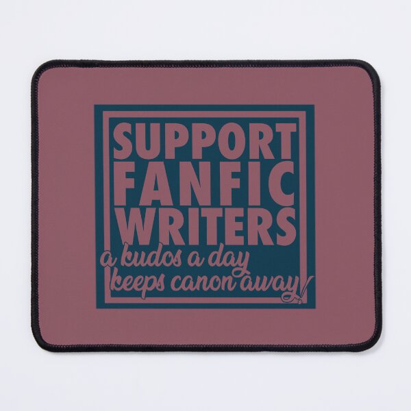 Item preview, Support Fanfic Writers - Blue/Mauve designed and sold by G-S-A.