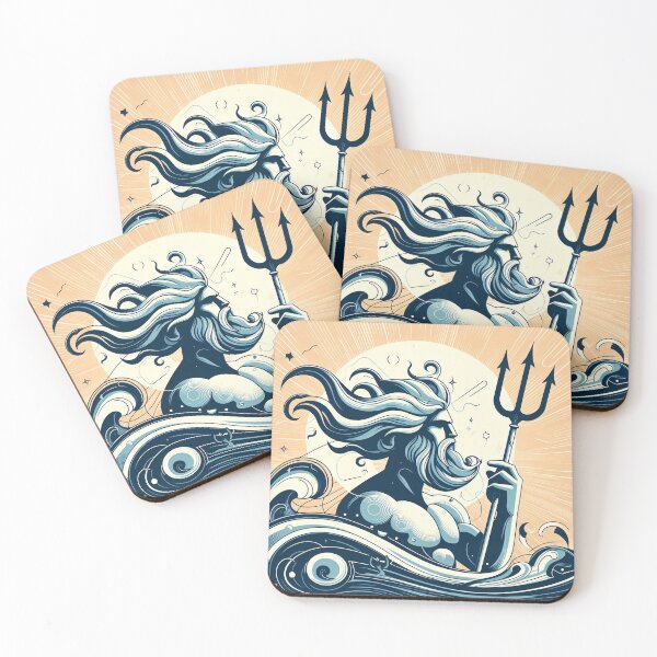 Item preview, The Gods of the Sea - Poseidon & Pontus designed and sold by ClassicRetroism.