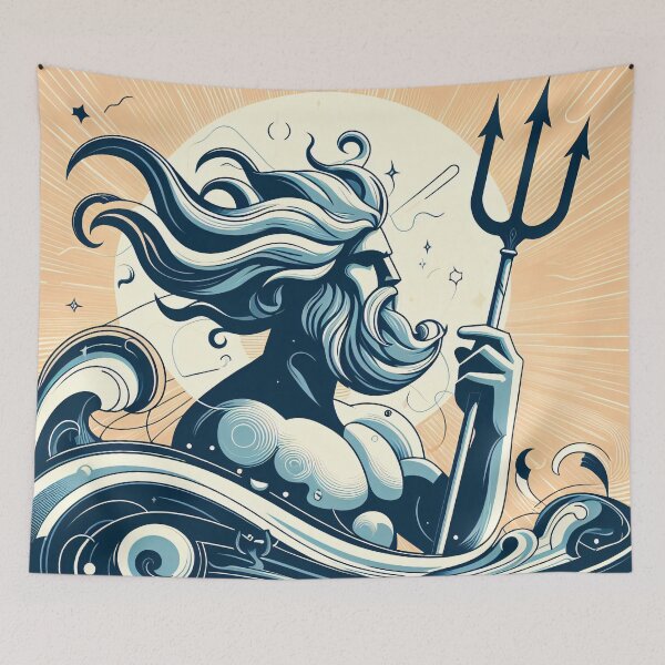 Item preview, The Gods of the Sea - Poseidon & Pontus designed and sold by ClassicRetroism.