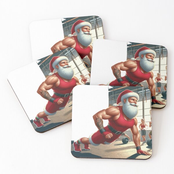 Item preview, Santa at the gym designed and sold by Joelkel32.