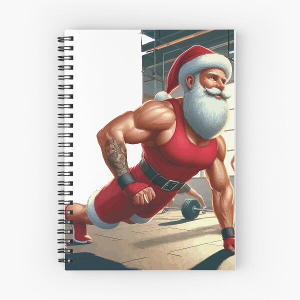 Item preview, Santa at the gym designed and sold by Joelkel32.