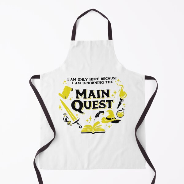 Item preview, I Am Only Here Because I Am Ignorning the Main Quest Dark Yellow designed and sold by wolfkin-design.