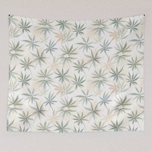 Item preview, Rustic Botanical Bliss: Muted Pastels with Cannabis Leaves  designed and sold by GaiaSkyeDesign.