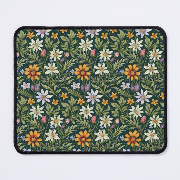 Item preview, Flower print of lilies and wildflowers designed and sold by gwiggington.