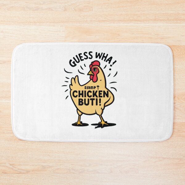 Item preview, Funny chicken Quote Guess What? Chicken Butt! designed and sold by Moad Fahim.