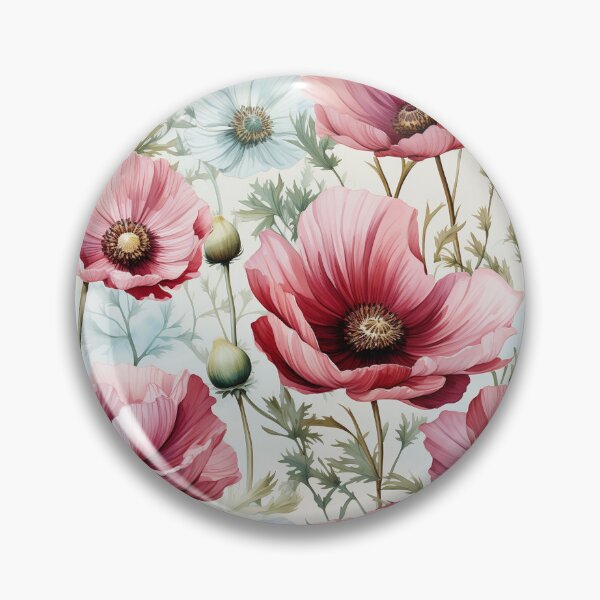 Item preview, Vintage Floral, Pink Anemone designed and sold by PigmeArt.