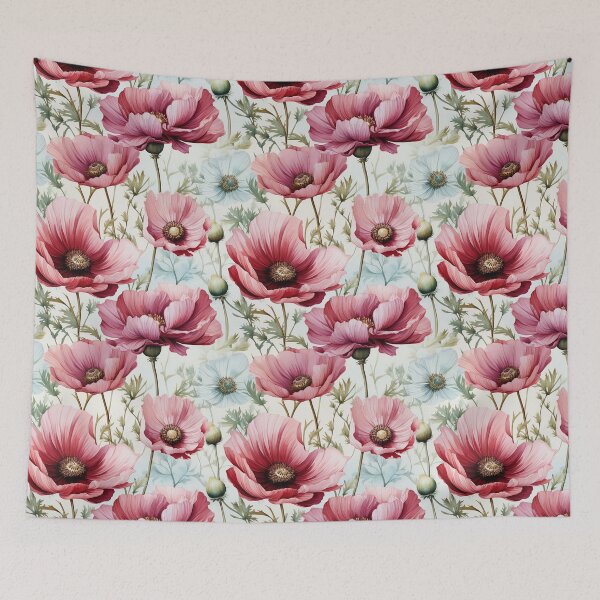 Item preview, Vintage Floral, Pink Anemone designed and sold by PigmeArt.