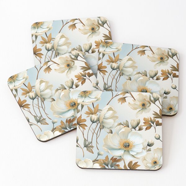 Item preview, Vintage Floral, White Anemone designed and sold by PigmeArt.