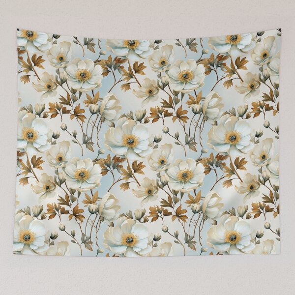 Item preview, Vintage Floral, White Anemone designed and sold by PigmeArt.