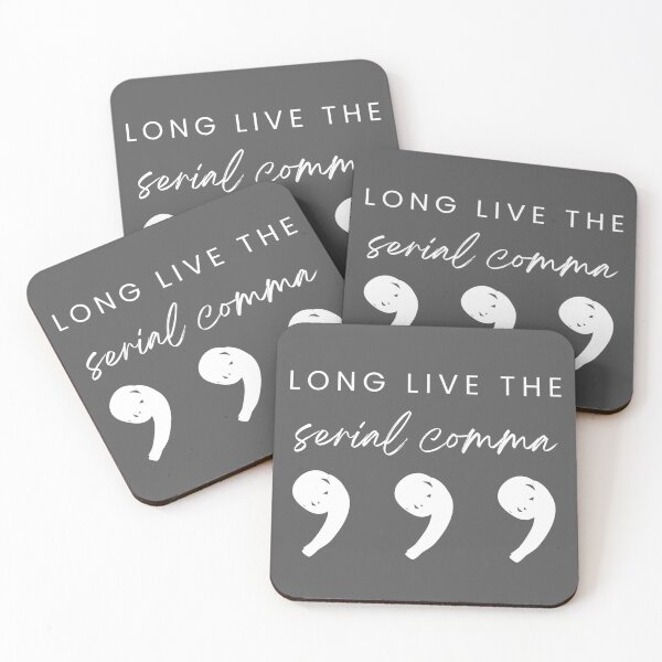 Item preview, Long Live the Serial Comma | Grammar Gifts  designed and sold by TheBookishLife.