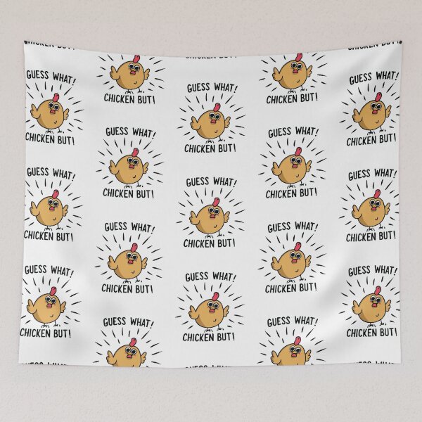 Item preview, Funny chicken Quote Guess What? Chicken Butt! designed and sold by Moad Fahim.