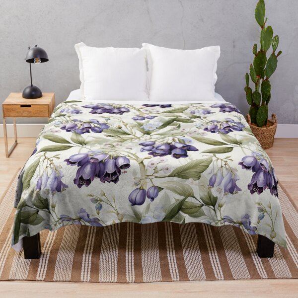 Item preview, Vintage Floral, Violet Bluebell  designed and sold by PigmeArt.