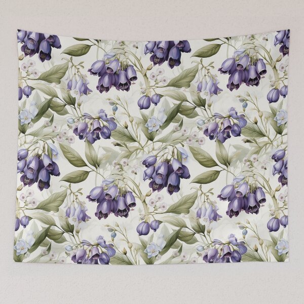Item preview, Vintage Floral, Violet Bluebell  designed and sold by PigmeArt.