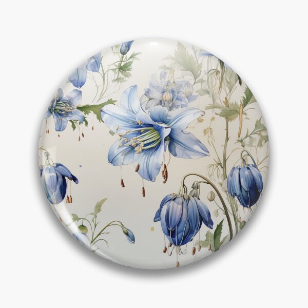 Item preview, Vintage Floral, Bluebell  designed and sold by PigmeArt.