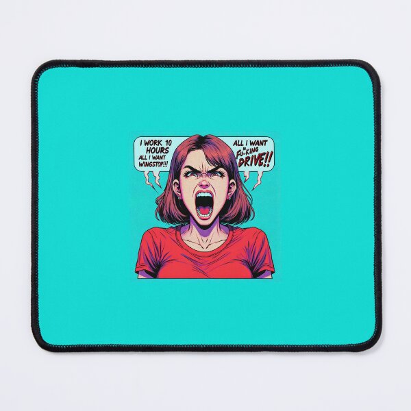 Item preview, Copie de Frustrated Girl Working 10 Hours a Day - Internet Humor designed and sold by Dubdub56.