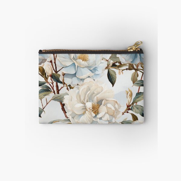 Item preview, Vintage Floral, Blue-White Camellia designed and sold by PigmeArt.