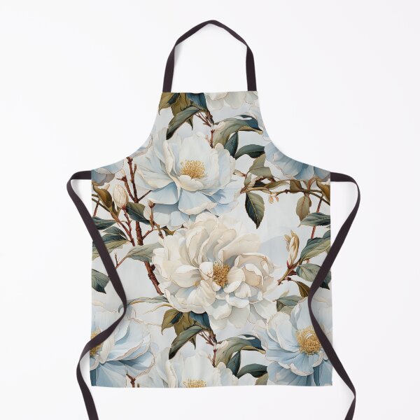 Item preview, Vintage Floral, Blue-White Camellia designed and sold by PigmeArt.