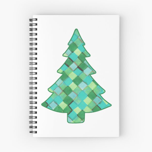 Item preview, Checkered Evergreen Xmas Tree designed and sold by inklets.