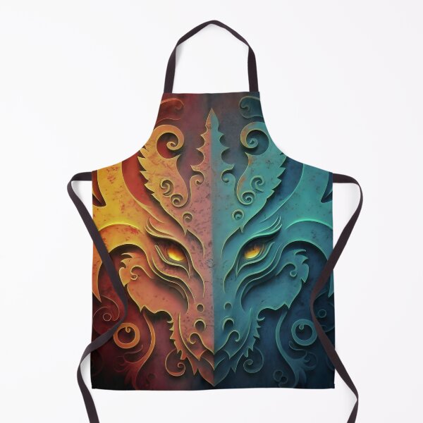 Item preview, Elvish Dragon Head Grunge Design designed and sold by DragonRealms.